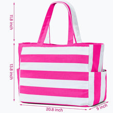 Große Multifunktions Strandtasche für Damen in Rosenrot, 40L