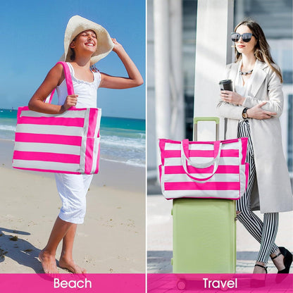 Strandtasche Damen Groß XXL Umhängetasche Reisetasche Wasserdicht 40L