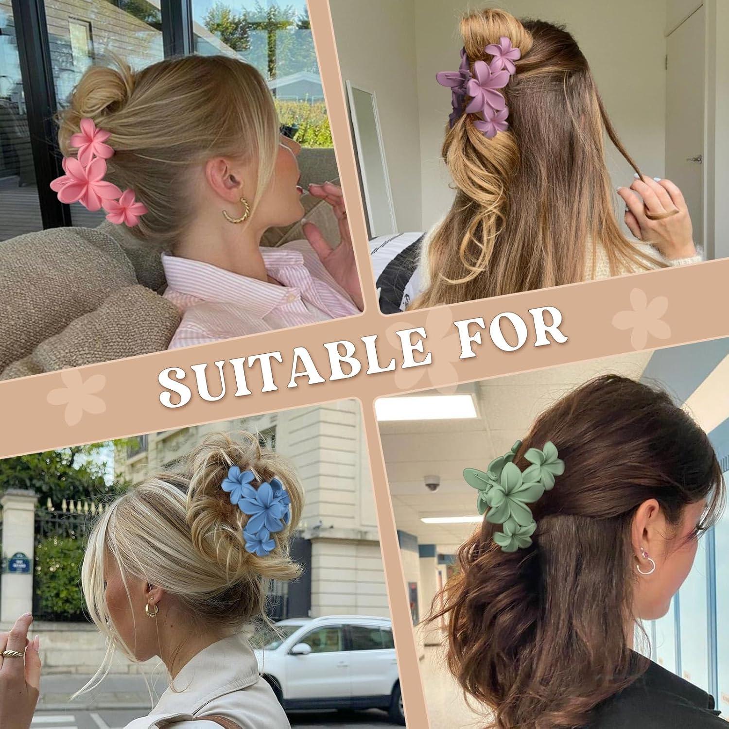 Blumen Haarklammer Set 8 Stück Damen Mädchen Hair Clip Blume