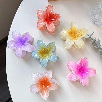 Blumen-Haarklammern Flower Hair Clips Acryl Haarspange