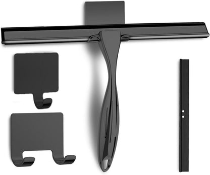 Duschabzieher Edelstahl Glaswischer Badezimmer 35cm Silber