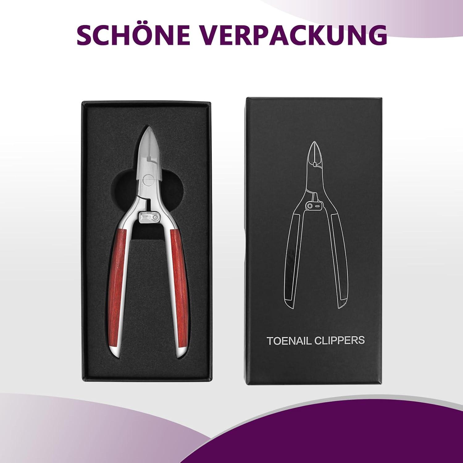 Nagelschere für Dicke Zehennägel, Scharfe Edelstahl