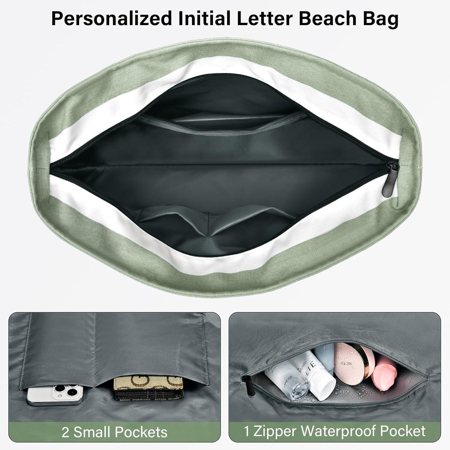 Oscaurt XXL Strandtasche Damen Umhängetasche Wasserdicht Beach Tote Bag