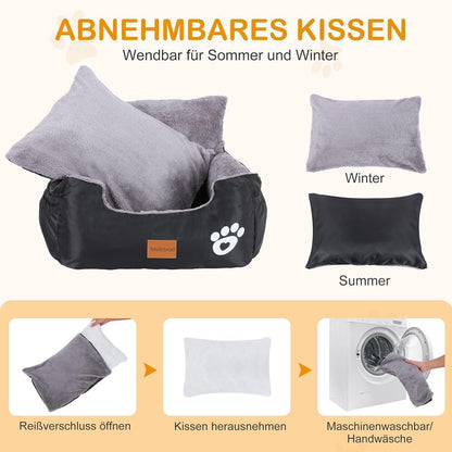 Hunde Autositz mit Sicherheitsleine – Komfortabel & Waschbar