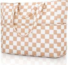 Strandtasche XXL mit Reißverschluss, Damen Badetasche Faltbar