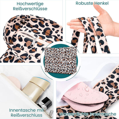 Strandtasche XXL Damen Reißverschluss Schwimmbadtasche Urlaub Must