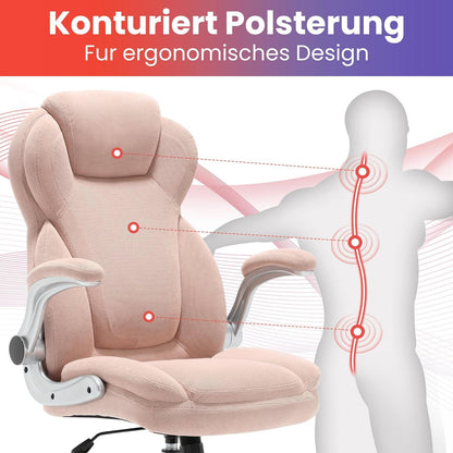 Ergonomischer Bürostuhl 180KG belastbarkeit Schreibtischstuhl mit hoher