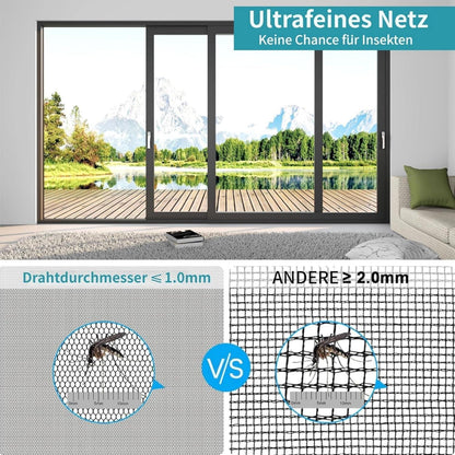 Fliegengitter Fenster 100x3000cm Edelstahl Zuschneidbar