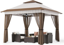 Pop-Up Pavillon 3,35x3,35m höhenverstellbar wasserdicht mit