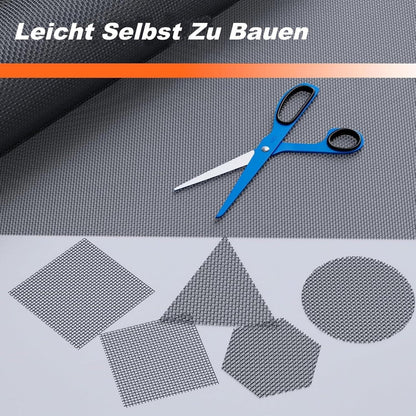 Fliegengitter Fenster 120x3000cm Edelstahl Zuschneidbar