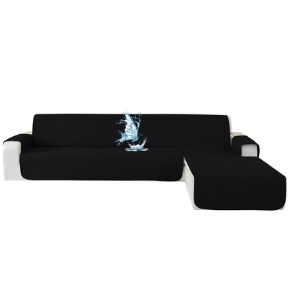 Wasserdichter Sofabezug L-Form 4 Sitzer, Ecksofa Schutzhülle