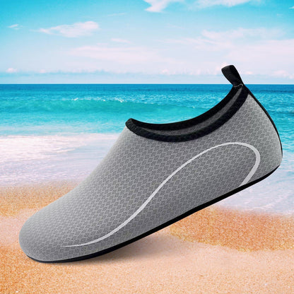 Wasserschuhe Damen Herren Schnelltrocknend Anti-Rutsch Grau 36-46