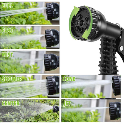 Flexibler Gartenschlauch 15m mit 7 Funktionen, erweiterbar