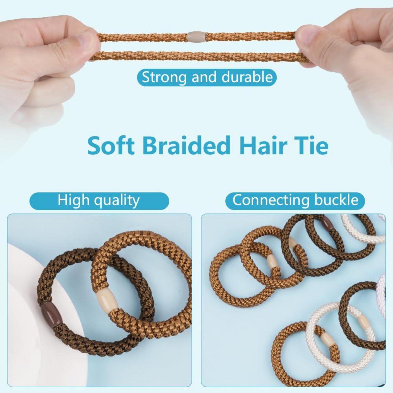 15er Pack Elastische Haargummis Haarbänder Damen Mädchen Zopfgummi