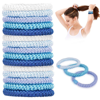 15er Set Elastische Haargummis Zopfgummis Pferdeschwanz Halter
