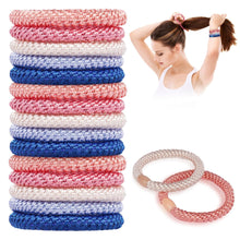 15er Set Elastische Haarbänder für Damen und Mädchen, Multicolor