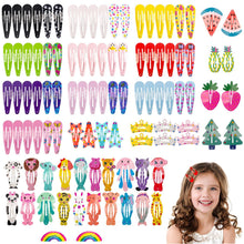 100er Set Glitzer Haarspangen für Mädchen, Haarklammern und
