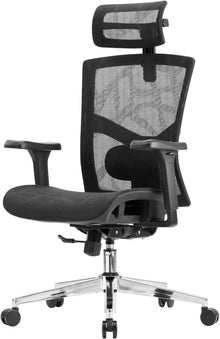Ergonomischer Bürostuhl mit Verstellbarer Rückenlehne und 3D-Armlehnen