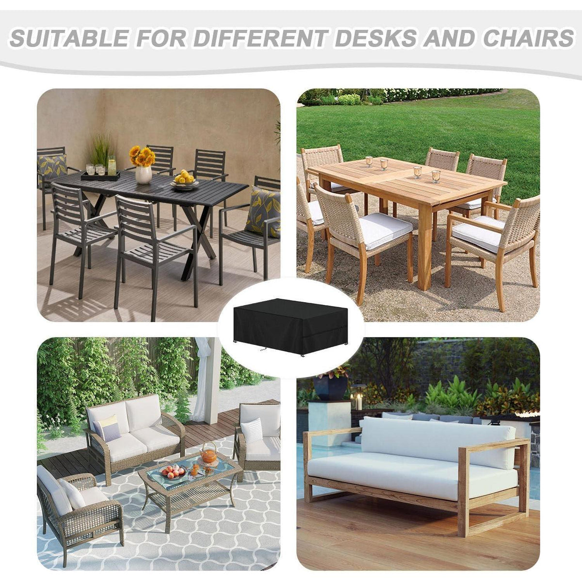 Gartenmöbel Abdeckung 150x80x70cm – UV & Wetterfest