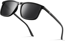 Polarisierte Sonnenbrille UV400 Schutz TR90 Rahmen Schwarz Retro Sport