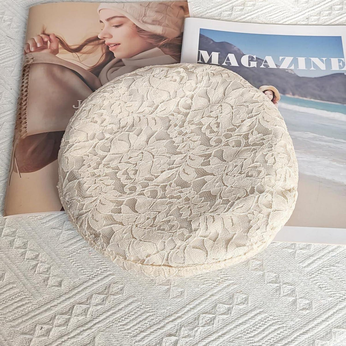 Damen Baskenmütze Spitze Sommer Beret Elegant Französisch