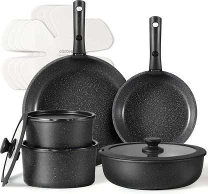 Topfset 15-teilig mit abnehmbaren
