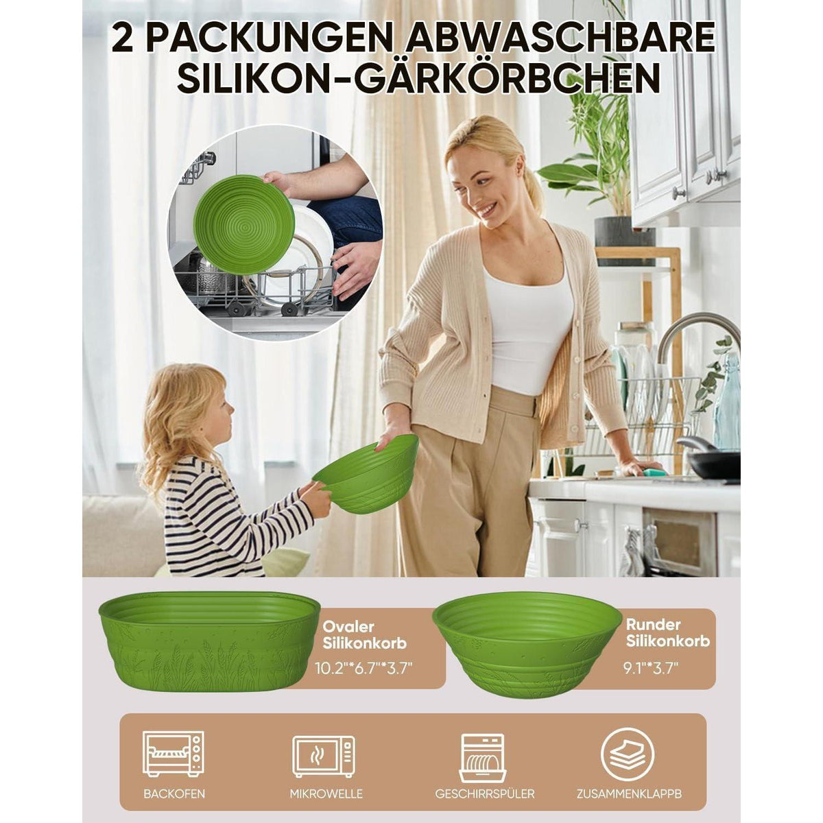 Sauerteig Starterset: Gärkörbchen, Gärglas & Zubehör