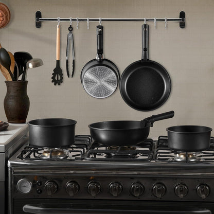 CAROTE 11-Teiliges Topfset mit abnehmbaren Griffen, Antihaft Induktion Kochgeschirr, Backofen-/Spülmaschinensicher, PTFE/PFOA-frei