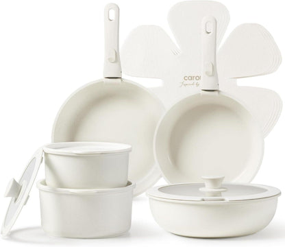 Topfset mit abnehmbaren Griffen 15-teilig Induktion Pfannenset