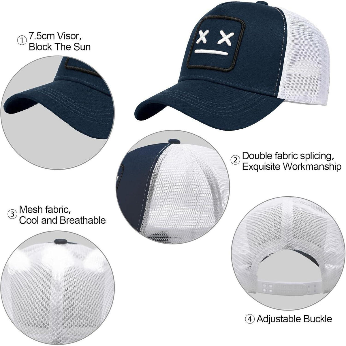 Baseballkappe Herren – Skurriles Stickdesign & UV-Schutz