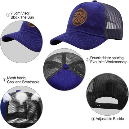 Baseballkappe Herren Blau, Einstellbar & Atmungsaktiv