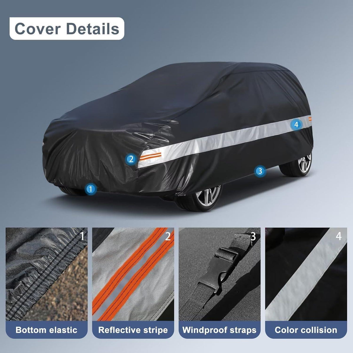 Autoabdeckung für FIAT 500 Abarth 500 595 (2010-2025) – Wasserdicht & Ganzjährig