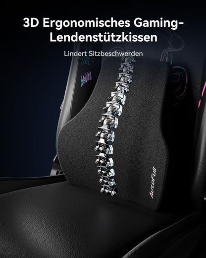 Gaming Stuhl AutoFull C3 Rennstil Ergonomisch Fußstütze Lendenstütze