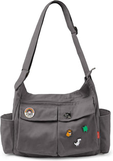 Canvas Messenger Bag Umhängetasche Crossbody Schulter Tote Hobo