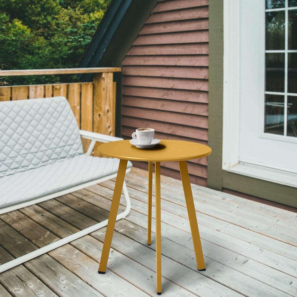Fokebel Outdoor Beistelltisch Metall Stahl Hof Balkon