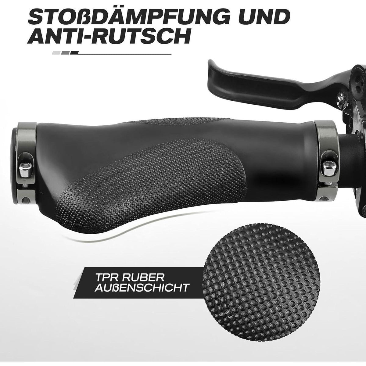 Ergonomische Fahrradgriffe mit Anti-Rutsch-Design