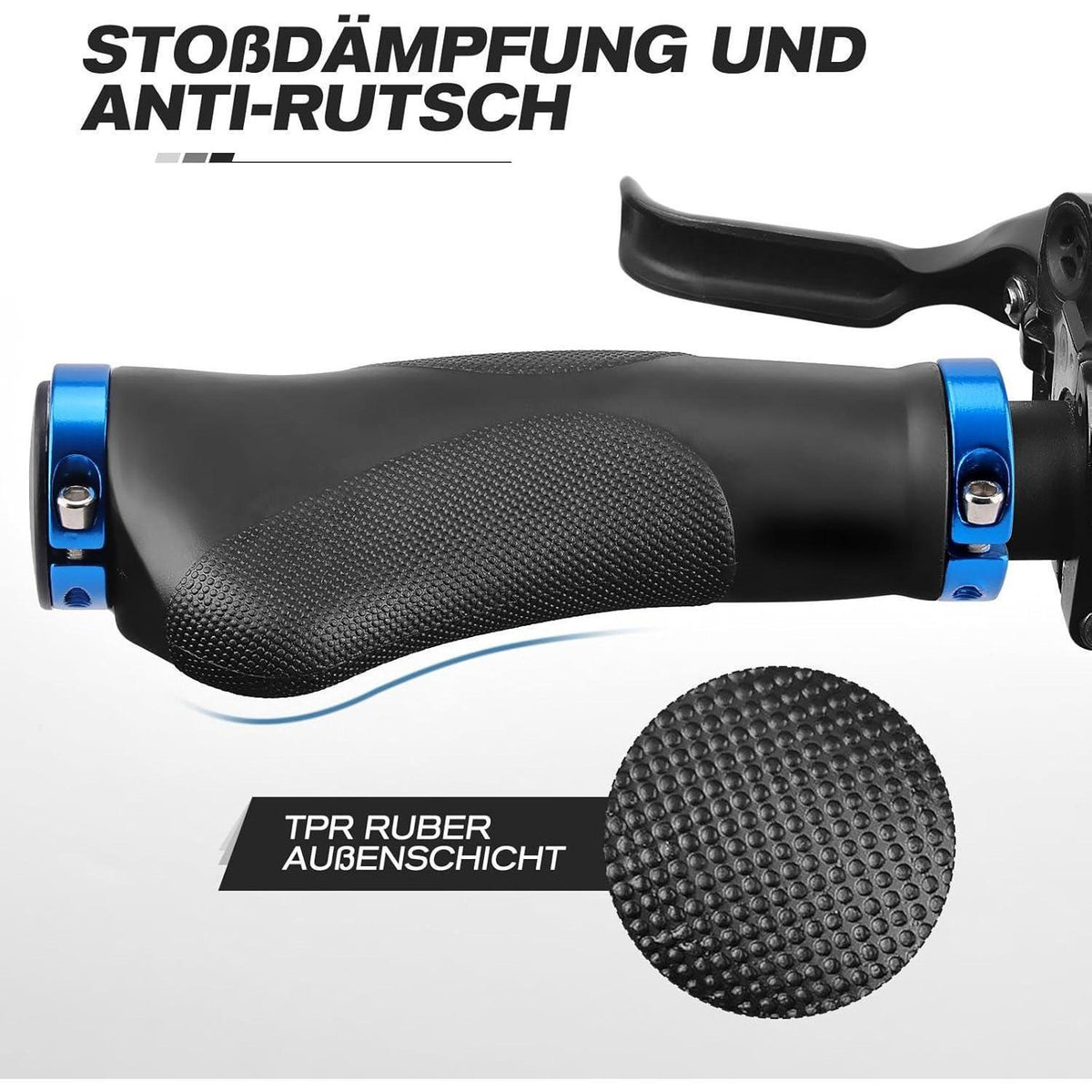 Ergonomische Fahrradgriffe mit Anti-Rutsch-Design