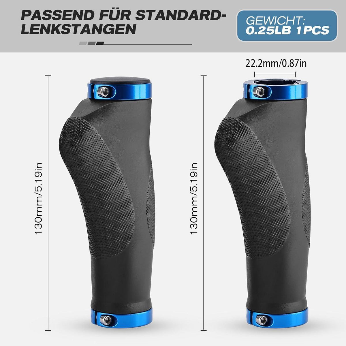 Ergonomische Fahrradgriffe mit Anti-Rutsch-Design