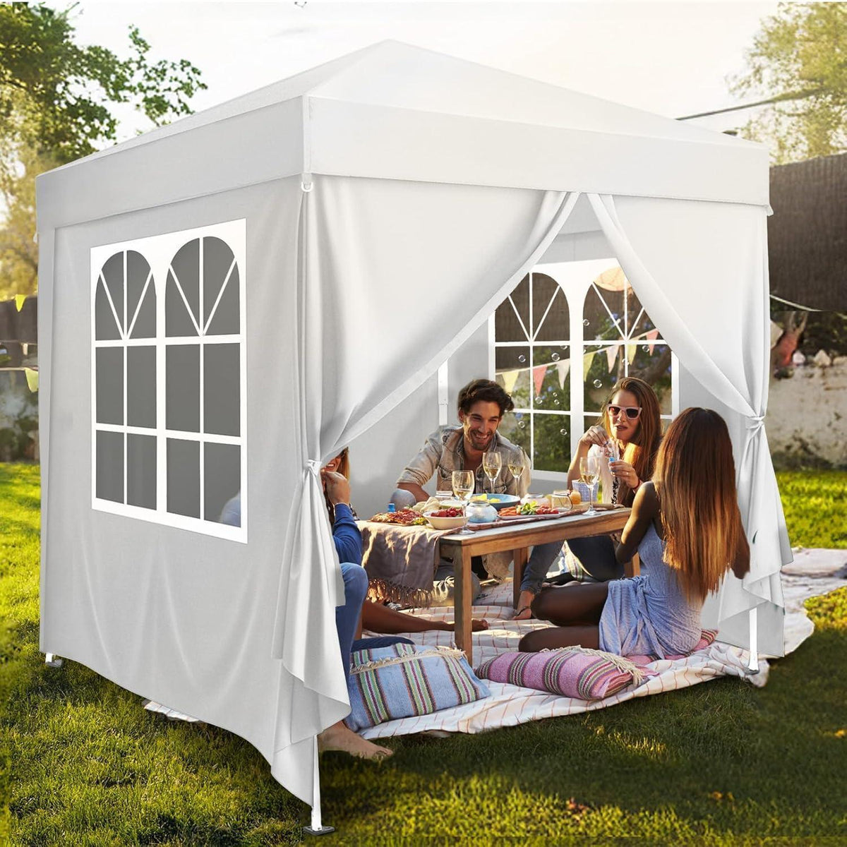 Faltpavillon 2x2m – Wasserdicht & Höhenverstellbar mit Zubehör