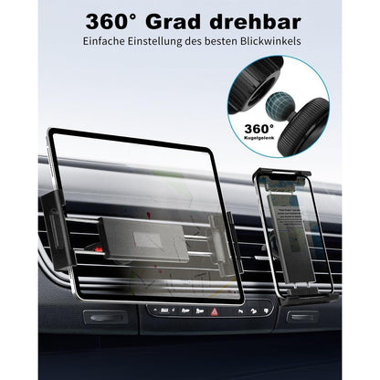 Auto Tablet Halterung Lüftung, 360° Drehbar & Stabil
