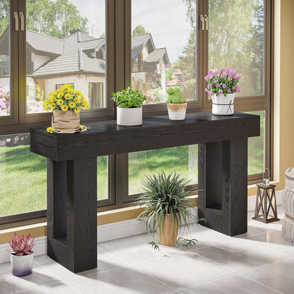 160 cm Konsolentisch Landhausstil – Schwarz