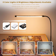 Puzzletisch mit LED-Licht und höhenverstellbarem Holzplateau