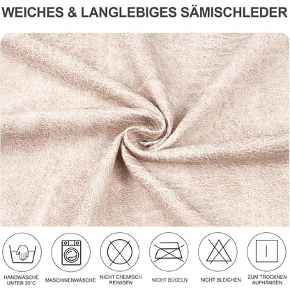 Sämischleder Stuhlhussen 6er Set – Stretchbezüge für Stühle