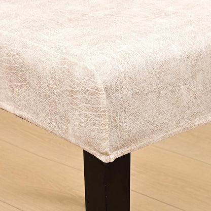 Sämischleder Stuhlhussen 6er Set – Stretchbezüge für Stühle
