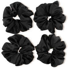 Seidige Satin-Haargummis 4er Set für Damen Mädchen - 4 Farben