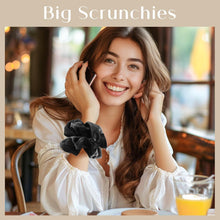 4er Set Lolalet Große Seidensatin Scrunchies für Damen