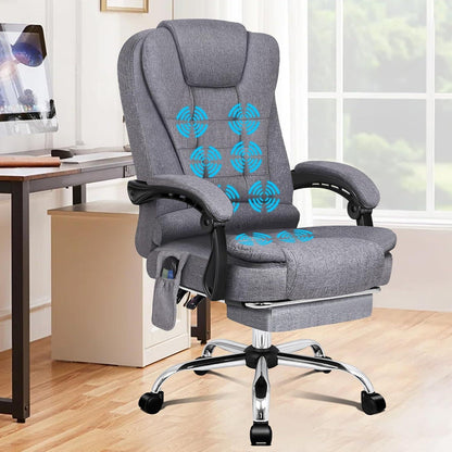 Ergonomischer Bürostuhl mit Massagefunktion und Lendenstütze