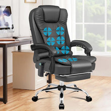 Bürostuhl mit Massagefunktion und ergonomischem Design, Felsgrau