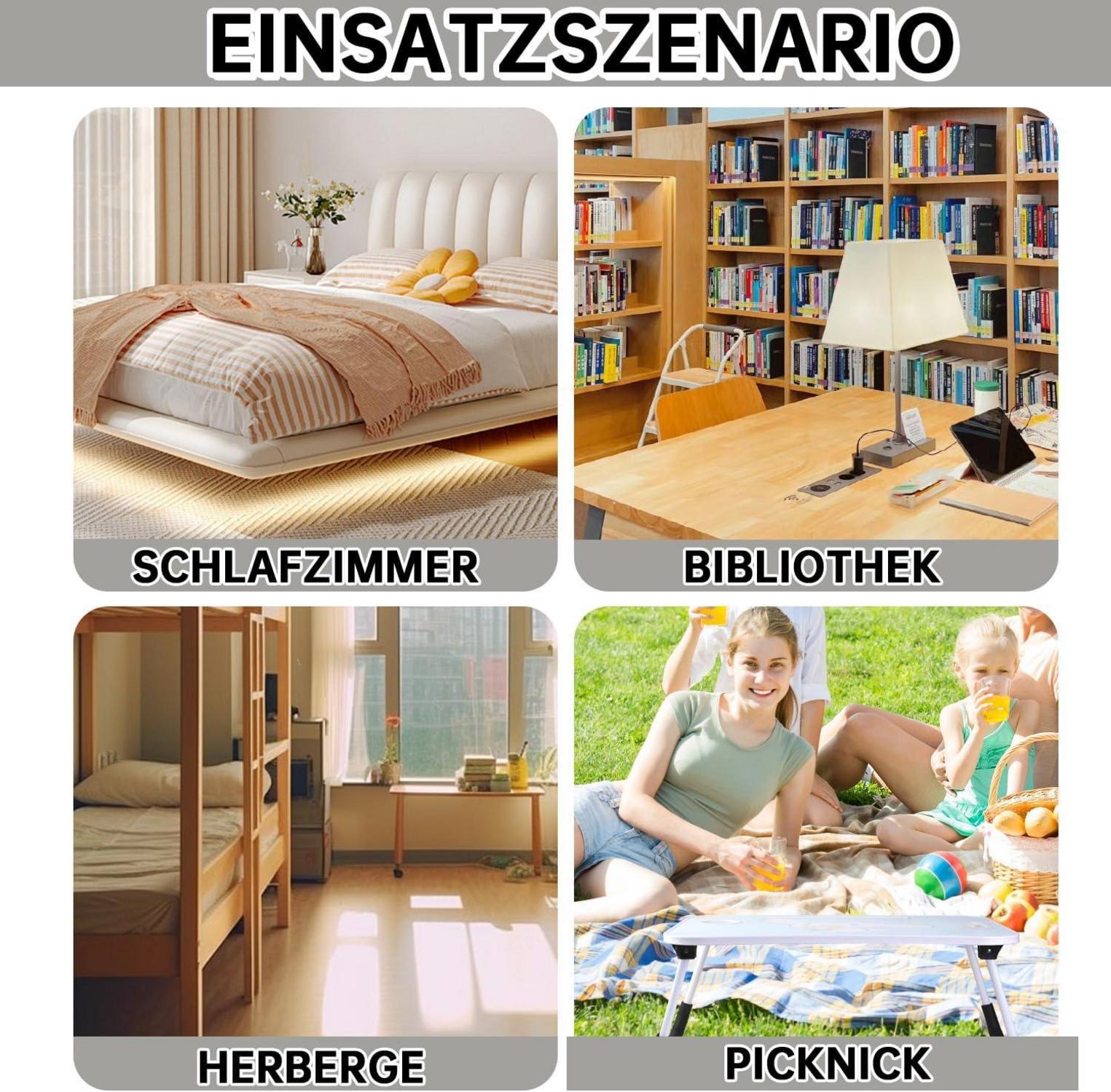 Laptop-Tisch Cartoon-Bilder Tragbar Betttablett Klappbare Beine