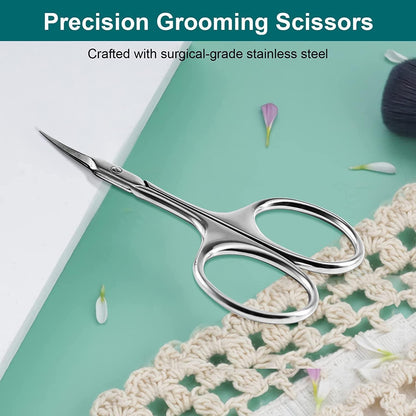 Professionelle Nagelhautschere Extra Fein Gebogene Spitze Runder Griff